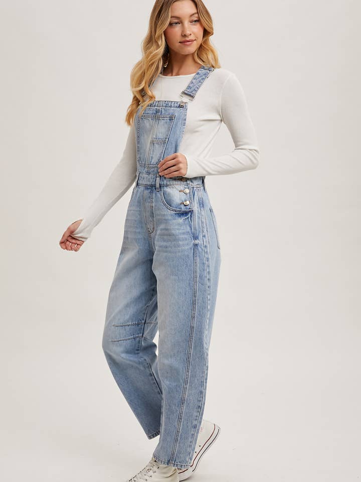 Bluivy - Wholesale Overalls - Women's - DENIM BARREL OVERALLS18