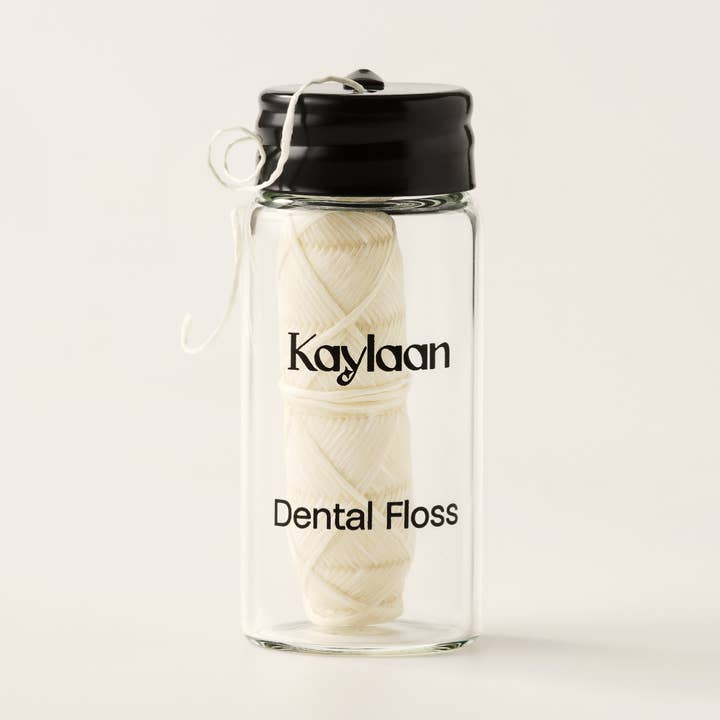 Kaylaan Vegan Dental Floss – non Flavored, 30 meters for wholesale by Kaylaan Toothpaste and Mouthwash Tablets