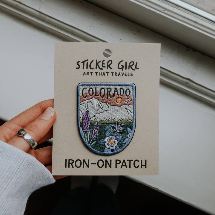 Écusson brodé à repasser du Colorado pour la vente par Sticker Girl