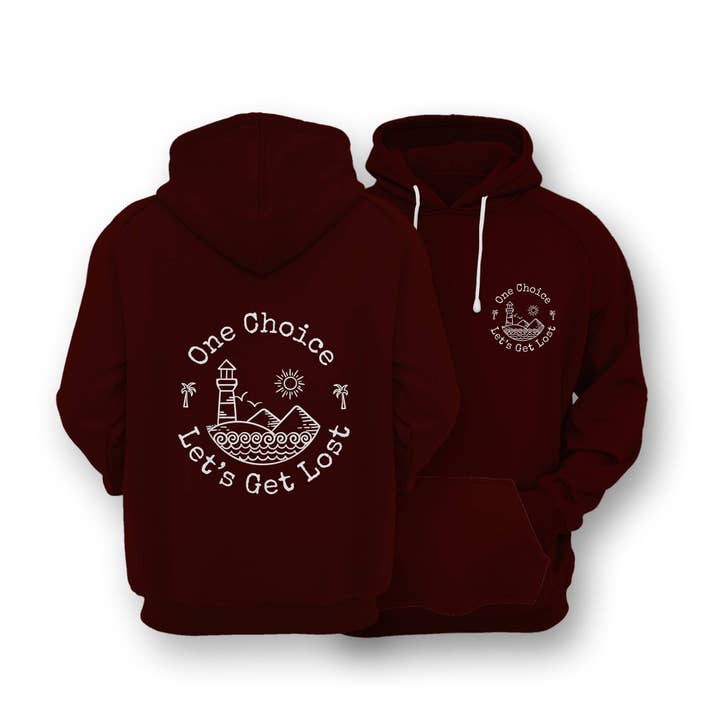 Sweat à capuche durable - Let's Get Lost pour la vente par One Choice Apparel
