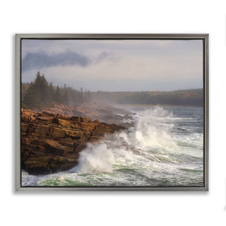 Stupell Industries - Wholesale Wall Sign - Rough Waves on Cliff - Framed Wall Art22
