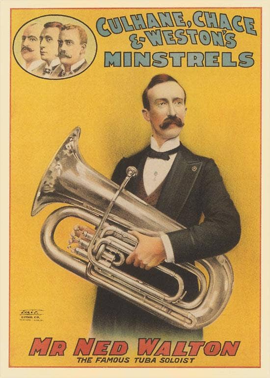 Found Image Press - Wholesale Postcard - Postcard MS-354 Famous Tuba Soloist0