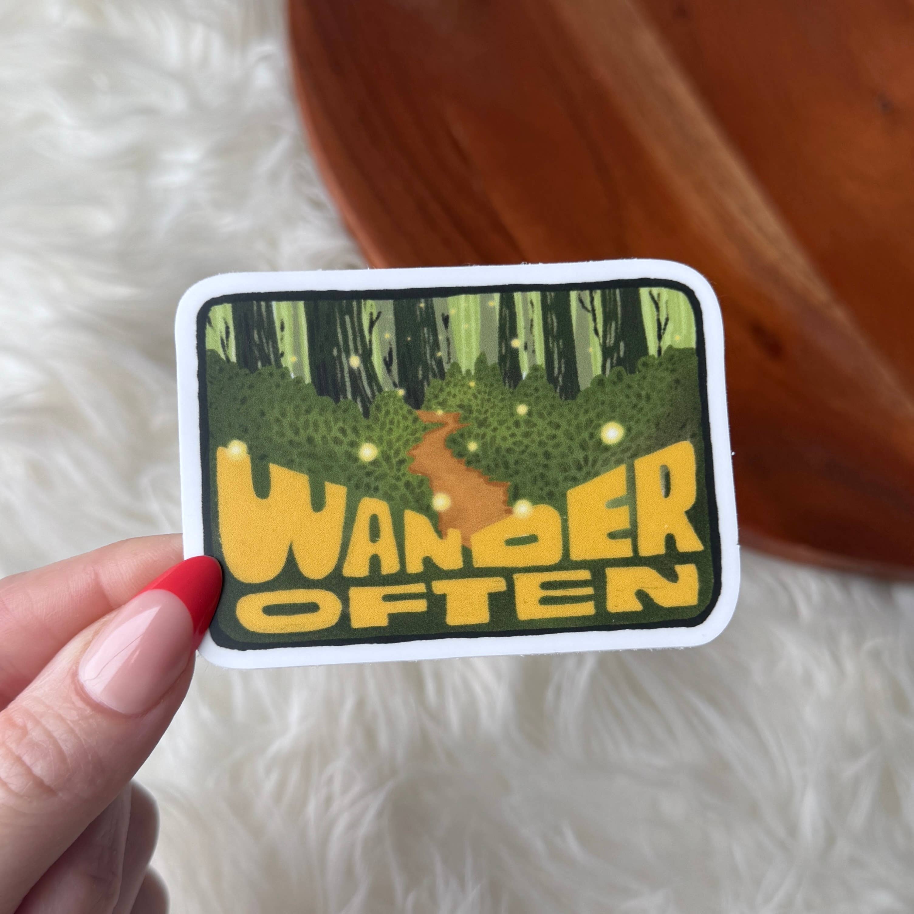 Big Moods - Wholesale Sticker - "Wander often" Adventure Travel Sticker0