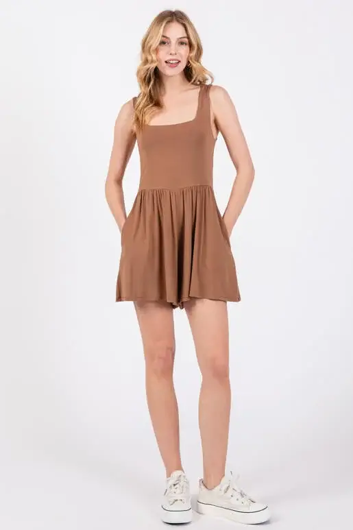Final Touch - Vente Combishort – femme - Combinaison à détails froncés à double couche - NJU6040637