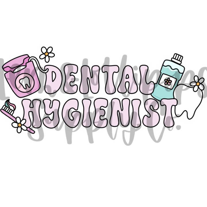 Dental hygienist sticker for wholesale by Lem&Lollipops Supply Co. LLC