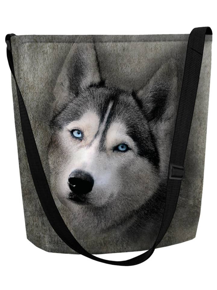 Husky Borsa A Tracolla In Feltro Grigio Linea Funky Bertoni per la vendita all'ingrosso da parte di IngrossoBertoni by INCI Srl