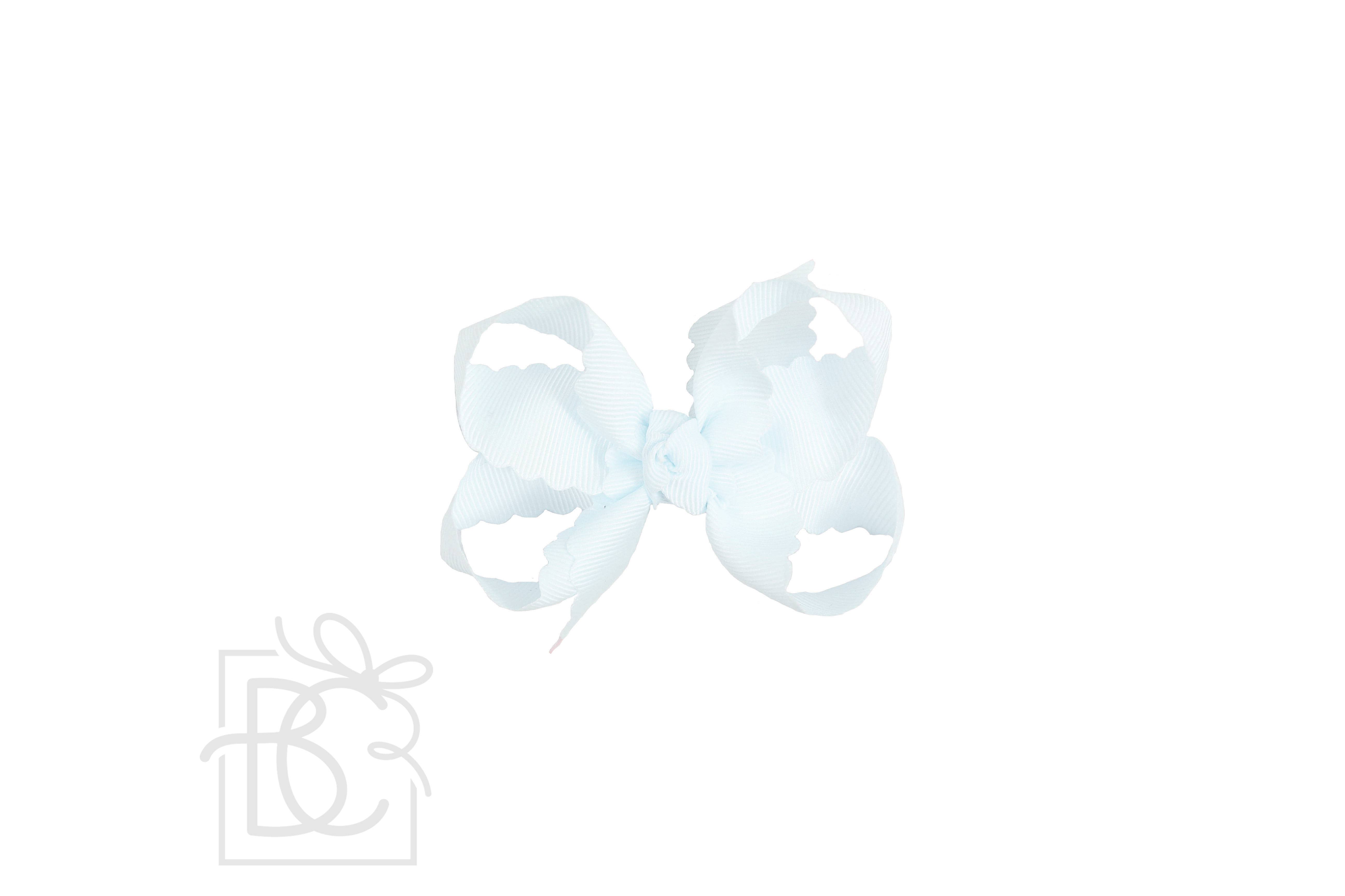 Beyond Creations, LLC – wholesale Hair bow – Kids – SCALLOPED EDGE BOW2