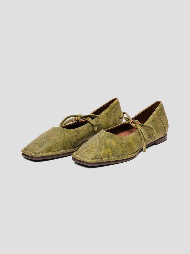 Paez - Wholesale Flats - Women's - TULIPA MICROFIBER NAPA SYCAMORE GREEN - WOMAN