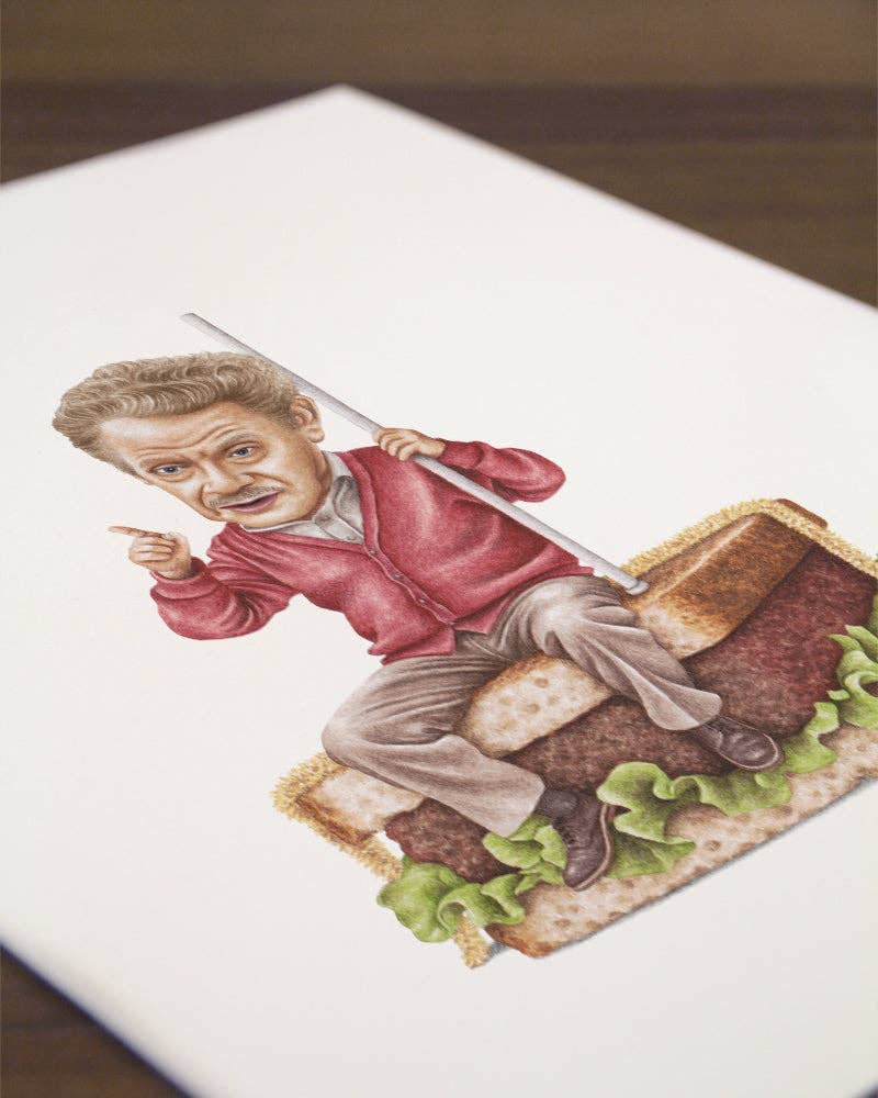 Celebs on Sandwiches - Wholesale Art Print - Festivus - Frank Costanza Art Print2