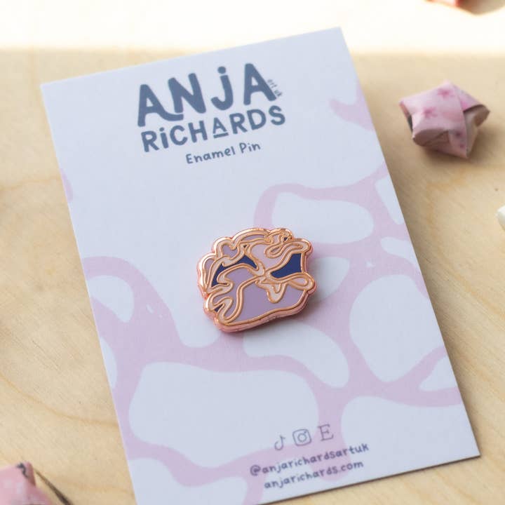 Mini Pin Corallo Agaricia per la vendita all'ingrosso da parte di Anja Richards Art