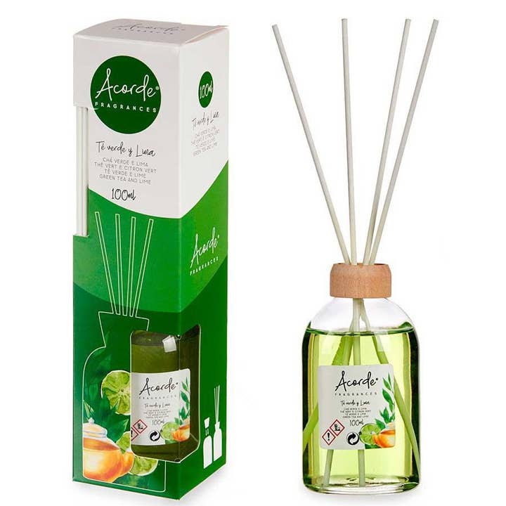 Ethike.eu - Wholesale Reed Diffuser - Té Verde y Lima - Paquete de 6 Difusores de Varillas de 100 ml1