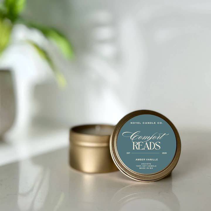 Comfort Reads Candle for wholesale by Novel Candle Co
