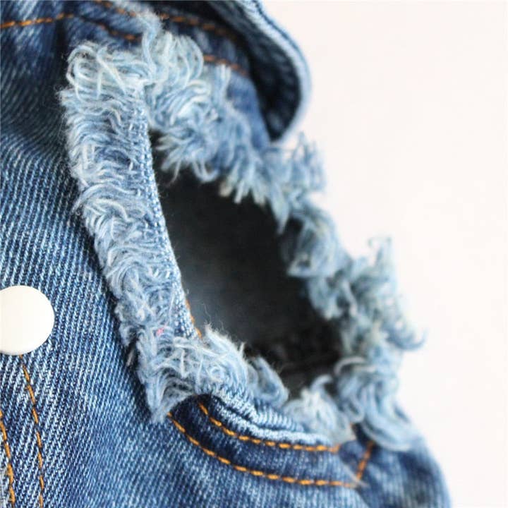 Furr-Baby Gifts - Wholesale Pet Sweater - Dog - Pet Dog Cat Blue Denim Jeans Jacket Coat Vest5