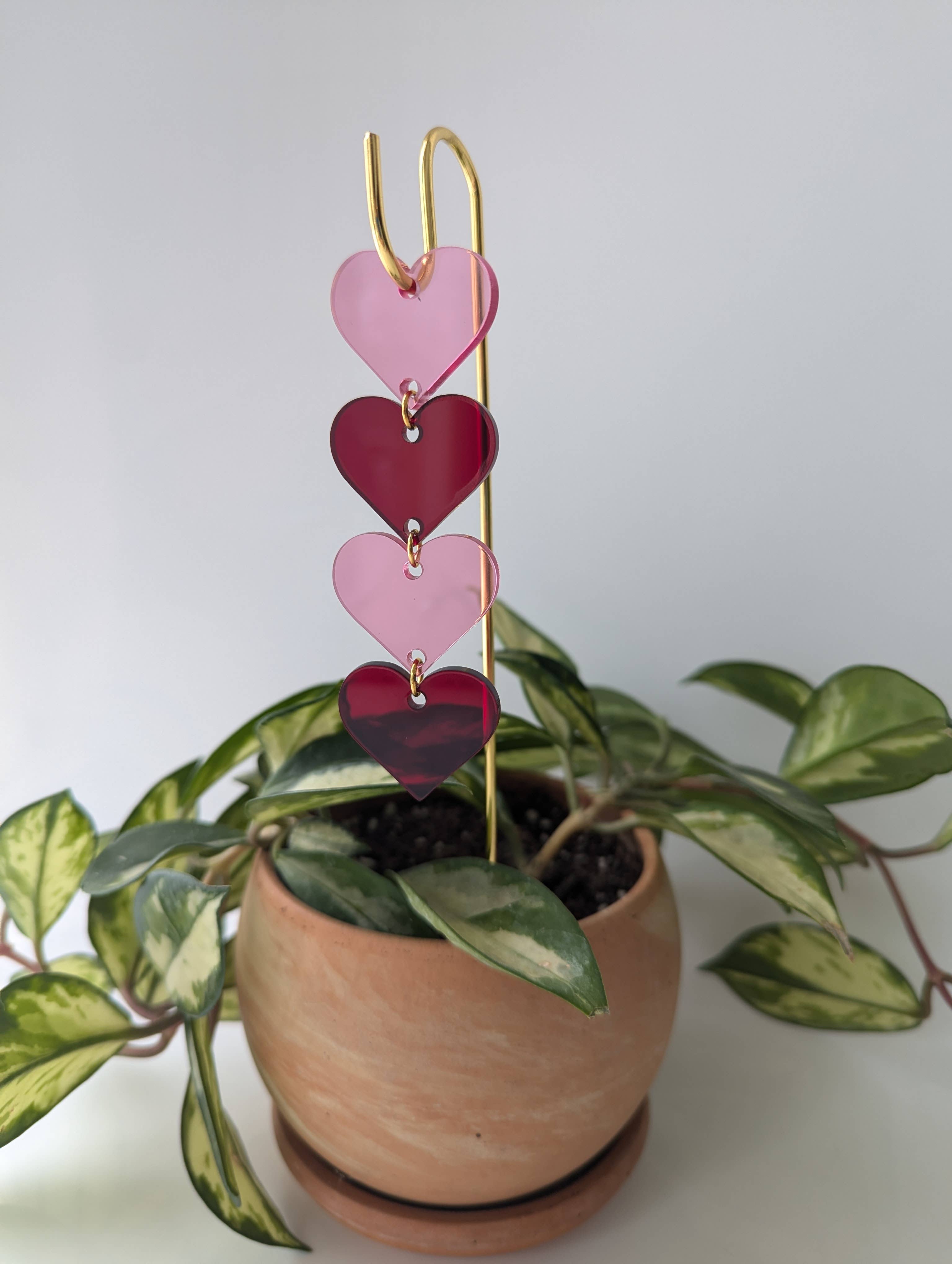 Savvie Studio - Wholesale Plant pot - Plant Pick: Pink & Red Hearts