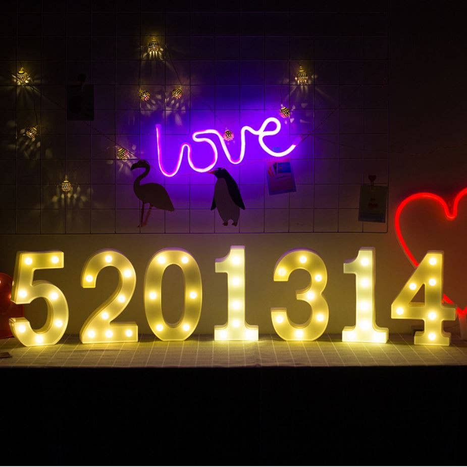 Glow Neon - Wholesale Neon Sign - Letter LED Lights, Wedding Happy Birthday Party Decor4