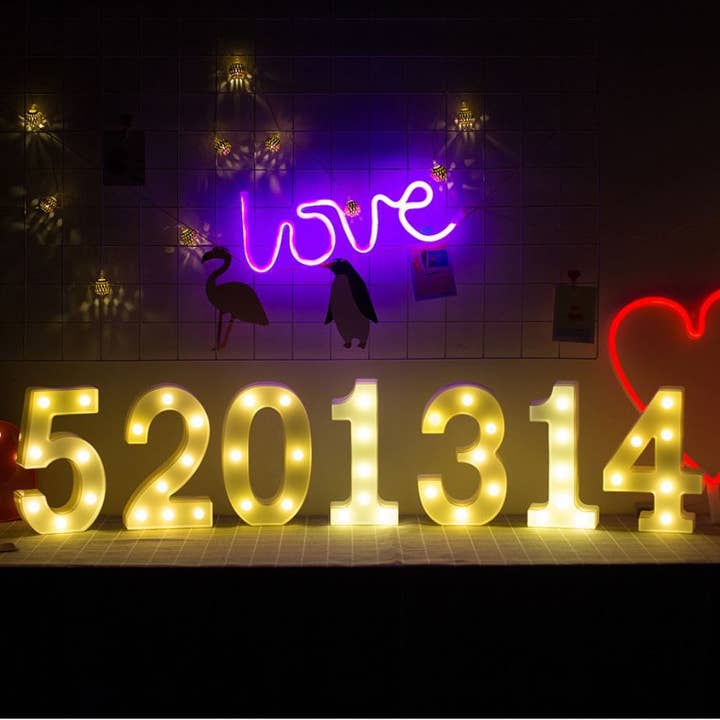 Glow Neon - Wholesale Neon Sign - Letter LED Lights, Wedding Happy Birthday Party Decor4