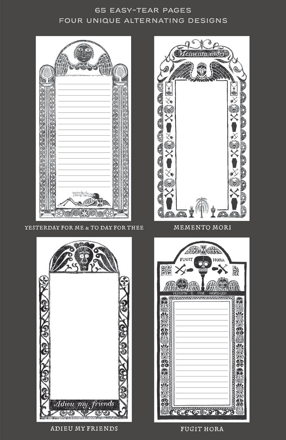 Unemployed Philosophers Guild - Venta al por mayor Libretas - Bloc de notas Memo Mori1