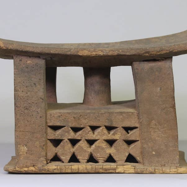 Old Fon Stool for wholesale by The Niger Bend