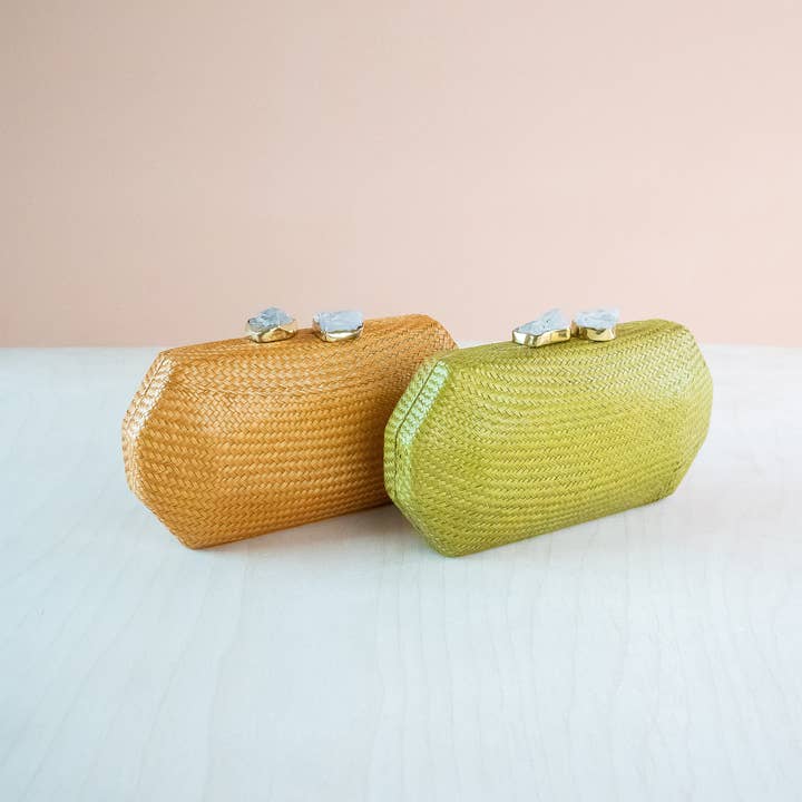 LIKHÂ - Wholesale Clutch Bag - Women's - Camel Clutch Bag - Woven Clutch Purse | LIKHA