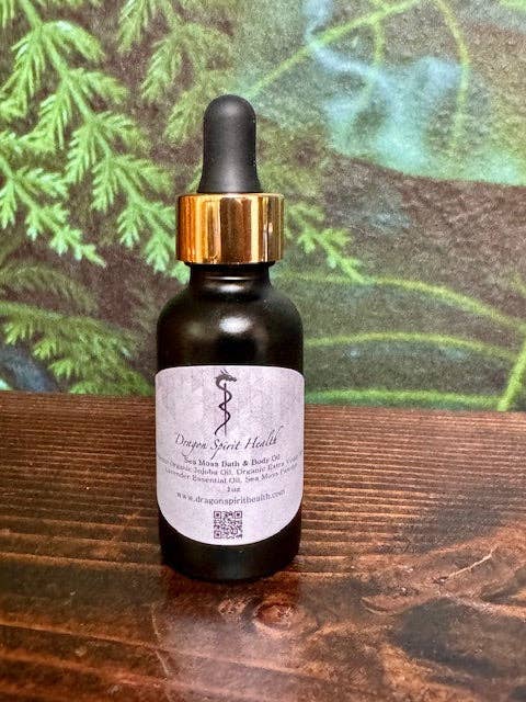 Sea Moss Bad- og kropsolie for engroshandel hos Dragon Spirit Health