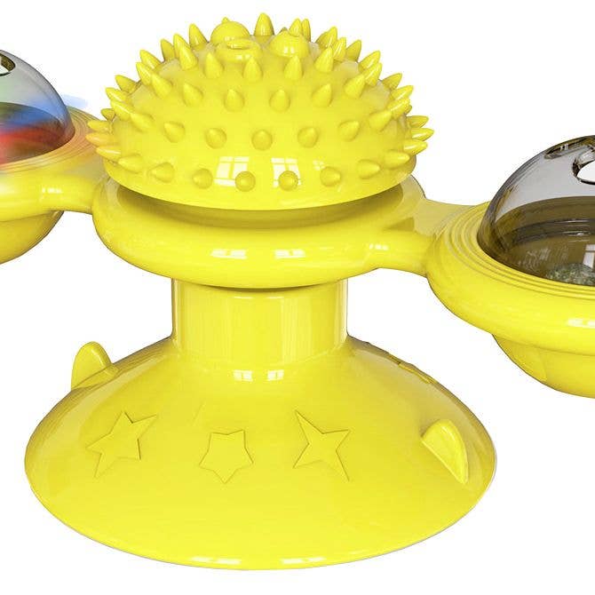 Pet Life ® 'Windmill' Rotating Suction Cup Spinning Cat Toy for wholesale by Pet Life