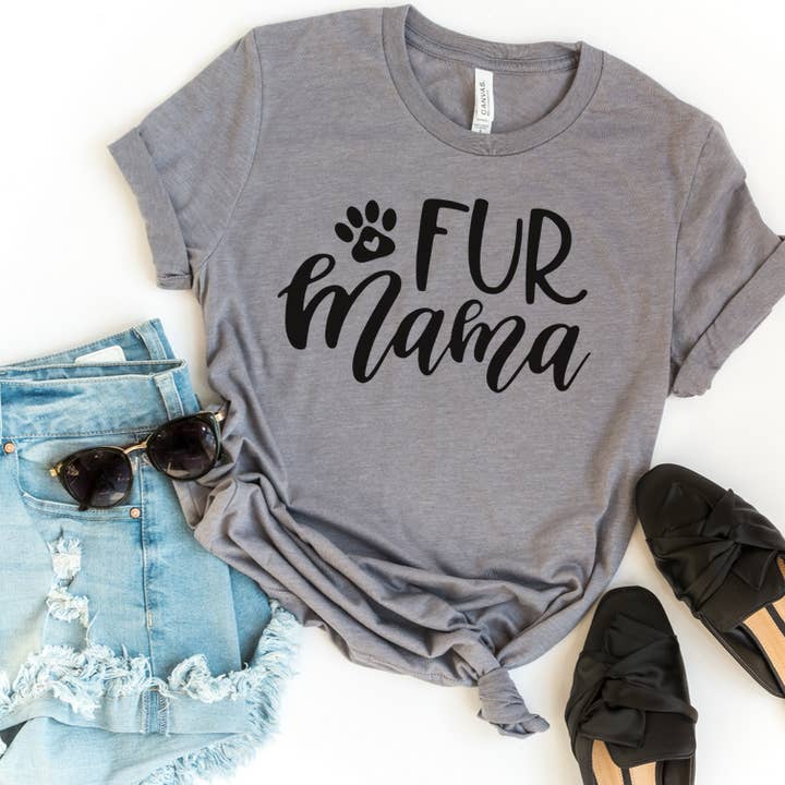 Fur Mama Dog Graphic Tee for wholesale by FAMS design