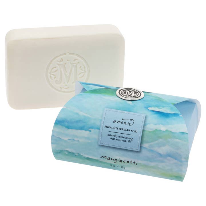 Boston International - Vendita all'ingrosso Saponette - Sapone per ospiti Mangiacotti Ocean Shea Butter 6 Oz.0