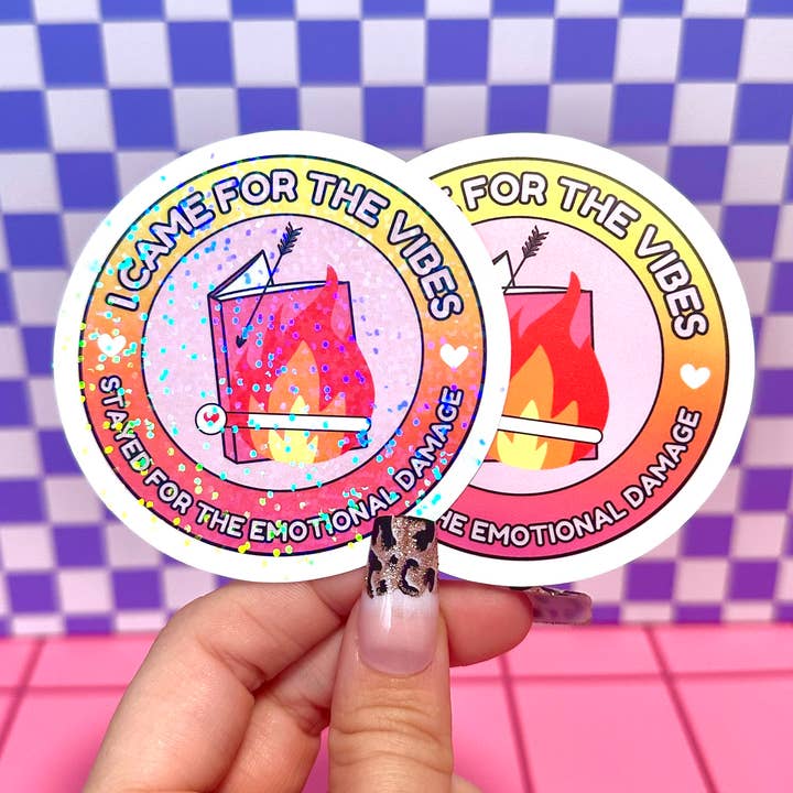 Stickers+ X Ashley Bexar - Wholesale Sticker - Funny Bookish Mental Health Books Waterproof Vinyl Sticker0