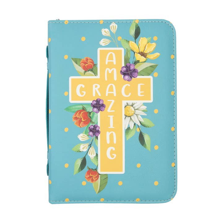 Divinity Boutique - Wholesale Bible Cover - Bible Cover: Amazing Grace w/Cross