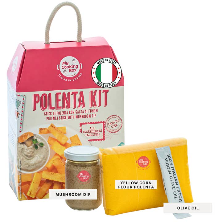 My Cooking Box, Kit de Mezcla de Polenta, Palitos de Polenta con Dip de Champiñones para venta al por mayor de Wholesale Italian Food