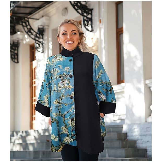 Breeke - Wholesale Tunic - Women's - Van Gogh Almond Blossoms Swing Top (SW-VG-ALM)1