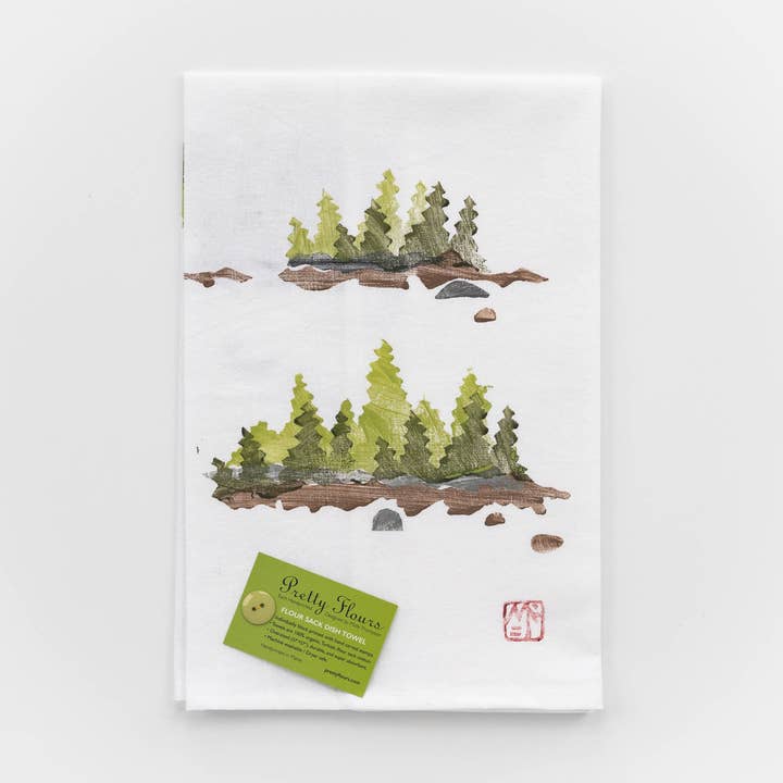 Flour Sack Towel - Coastal Island for wholesale by PRETTY FLOURS