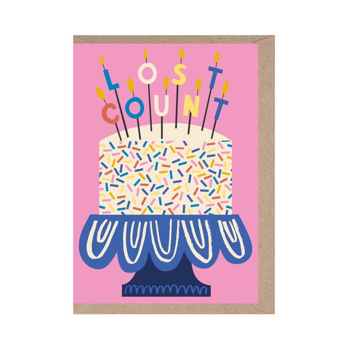 Rumble Cards – Großhandel Geburtstagskarten – LOST COUNT - GRUSSKARTE - BRIEFPAPIER - GEBURTSTAG