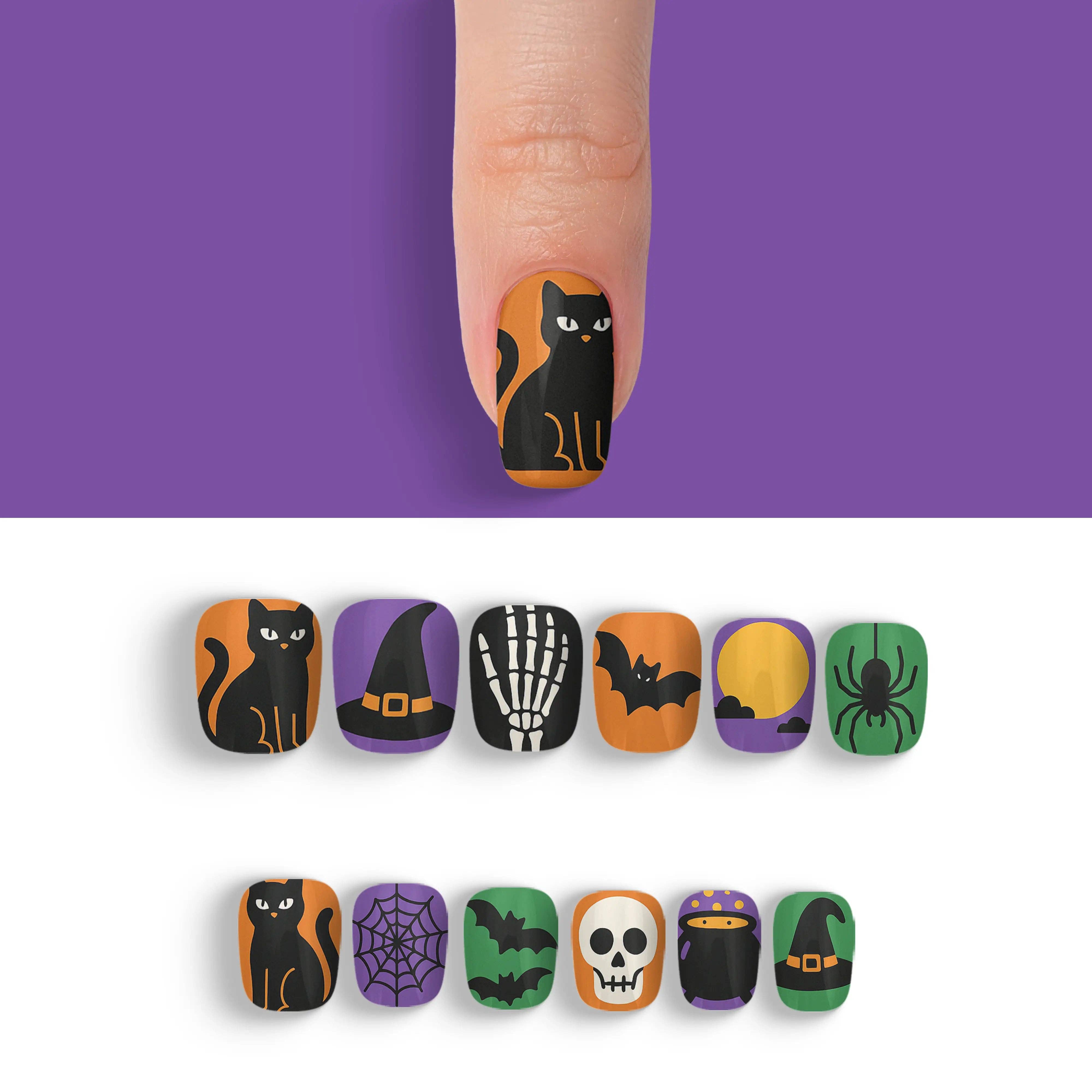 FYNE BODY - Wholesale Press-on/fake nails - Eclipse Enchantment Black Halloween Press-On Nails73