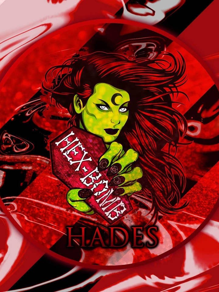Hades Luxury Dark Bloody Metallic luxe badbom met zeep voor eenmalig gebruik voor wholesale door Hexbomb ltd