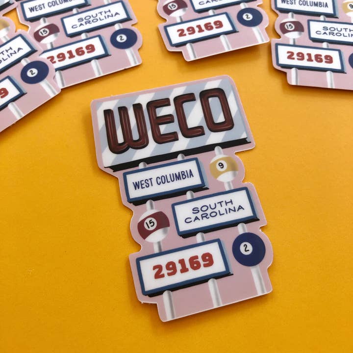 WECO Sticker for wholesale by Cosmic Flower