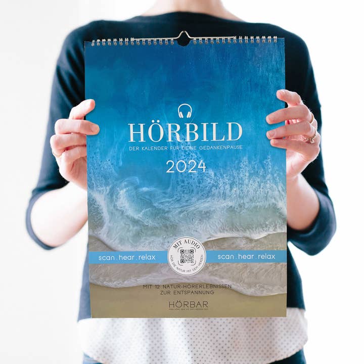 HÖRBAR RELAX | Audio Image | Wall Calendar 2024 for wholesale by VALINA
