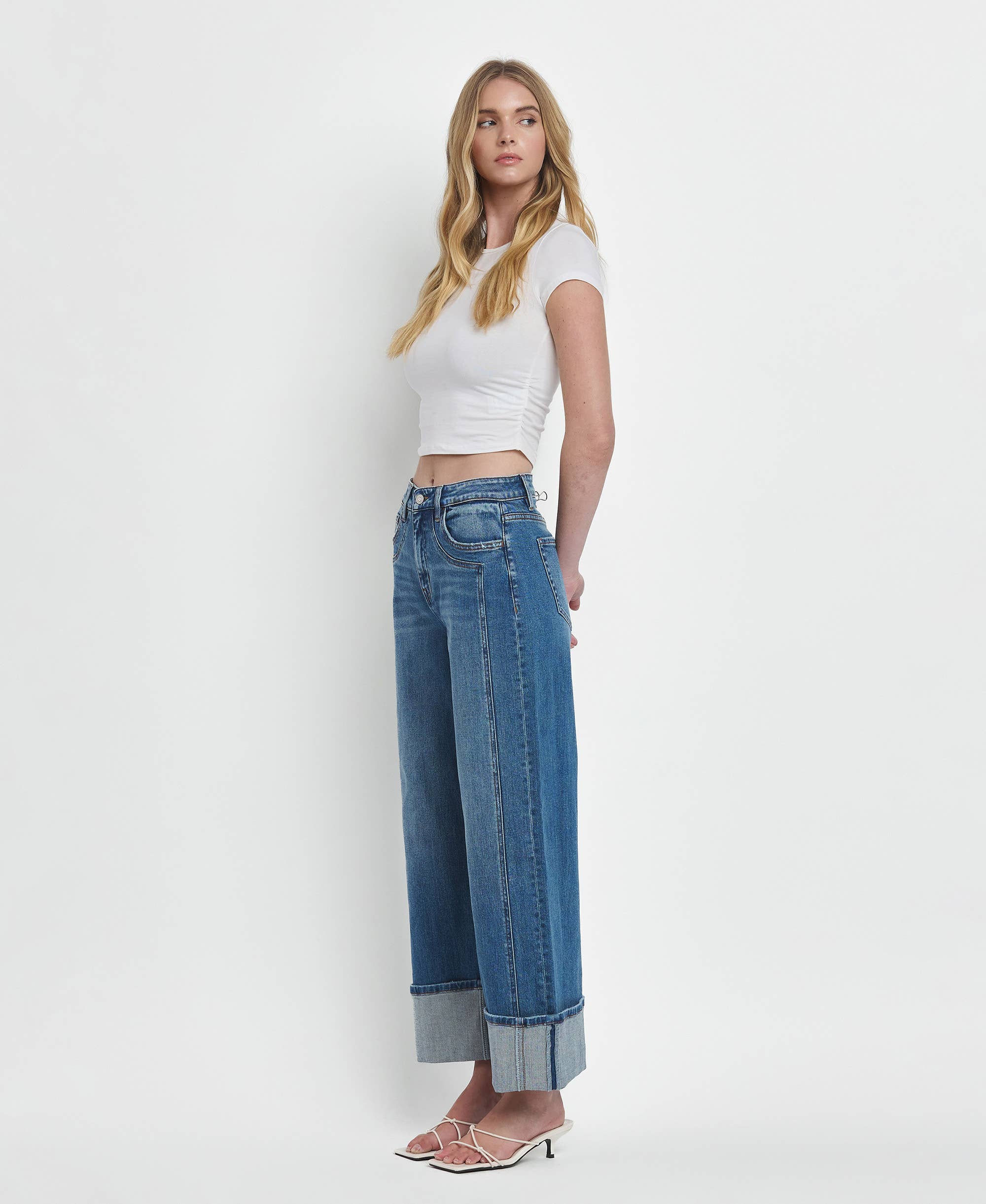 JOYSOME SUPER HÖGA MUDDAR MED BAGGY VIDA JEANS F5856 för wholesale på Faire11