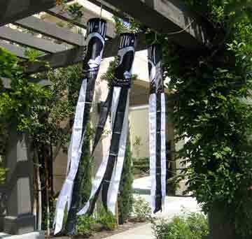 Flags Importer - Wholesale Wind Chime - POW-MIA (Standard) Super Shiny Poly 5ft Windsock2