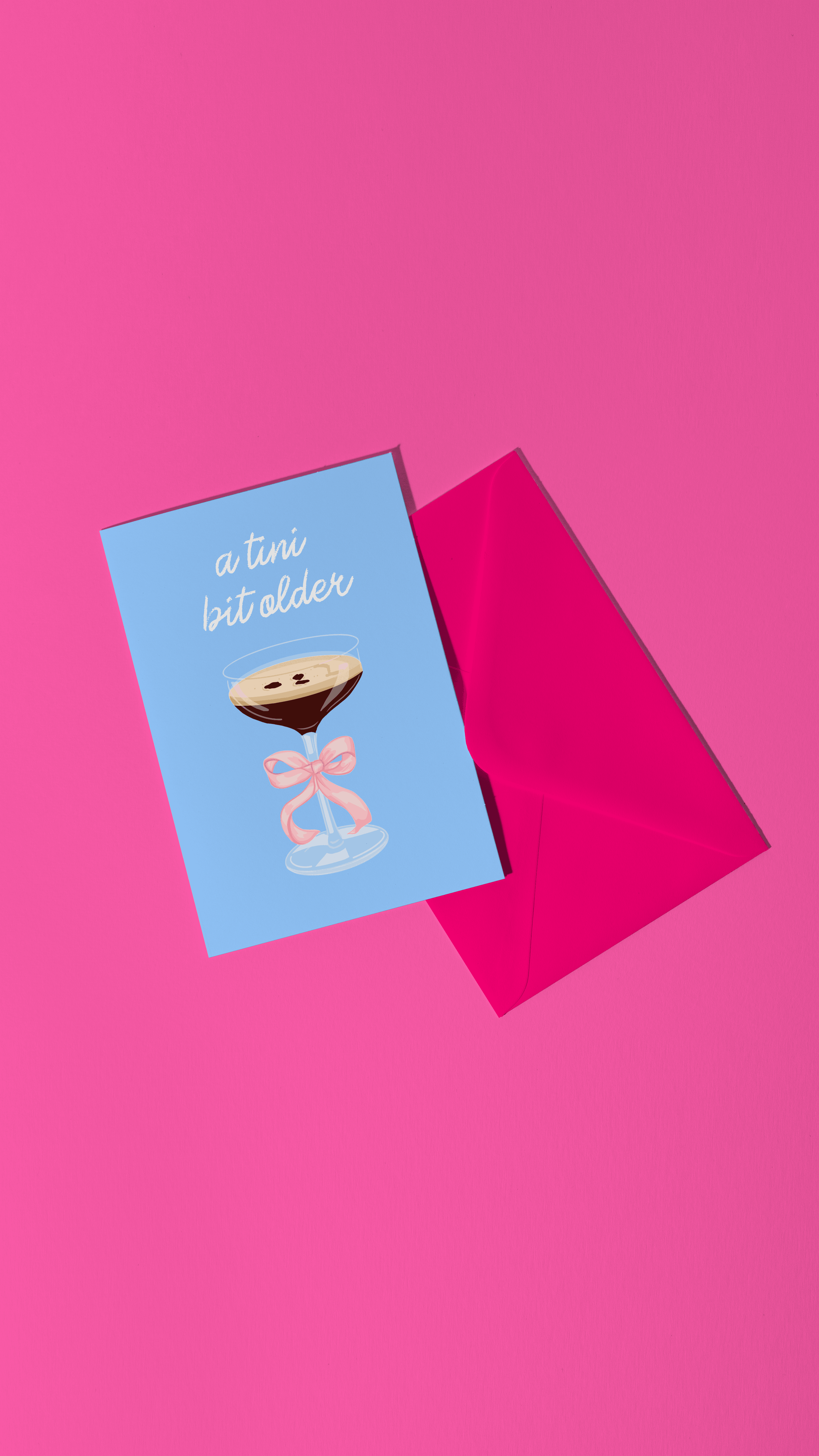 by Rosybum - Wholesale Birthday Card - A Tini Bit Older - Cocktail Espresso Martini Birthday Card 2