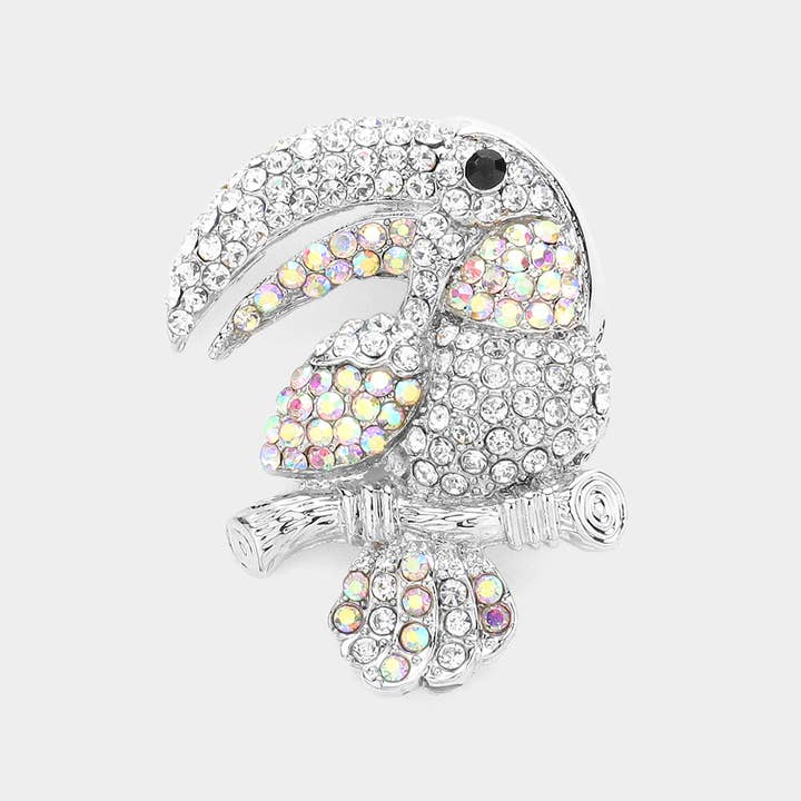 Sensibling Corp. - Wholesale Brooch - Rhinestone Pave Toucan Pin Brooch2