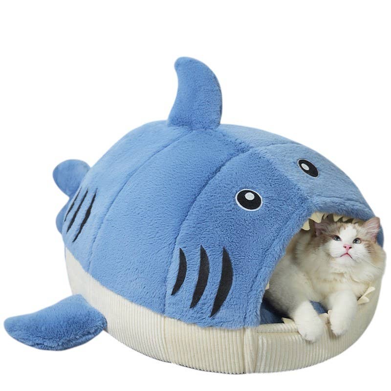 ToyalFriends - All Import Duties Covered! - Wholesale Pet Bed - Cat/Dog - Cute Shark Pet Bed – Cozy Cat & Dog House2