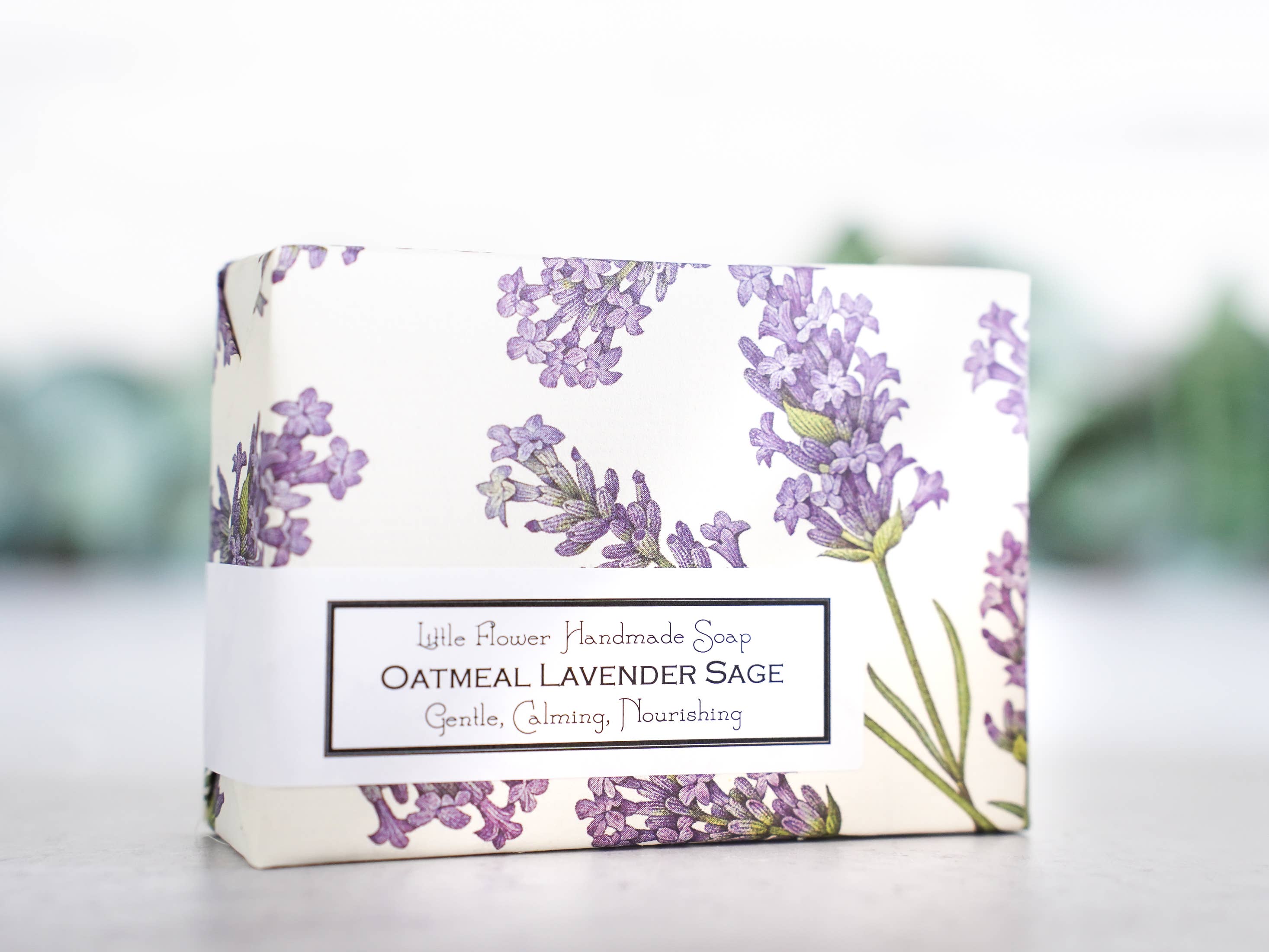 The Little Flower Soap Co - Wholesale Bar Soap - Oatmeal Lavender Sage Handmade Soap1