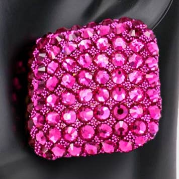 Brincos de losango embelezados em pedra por atacado de Sensibling Corp.