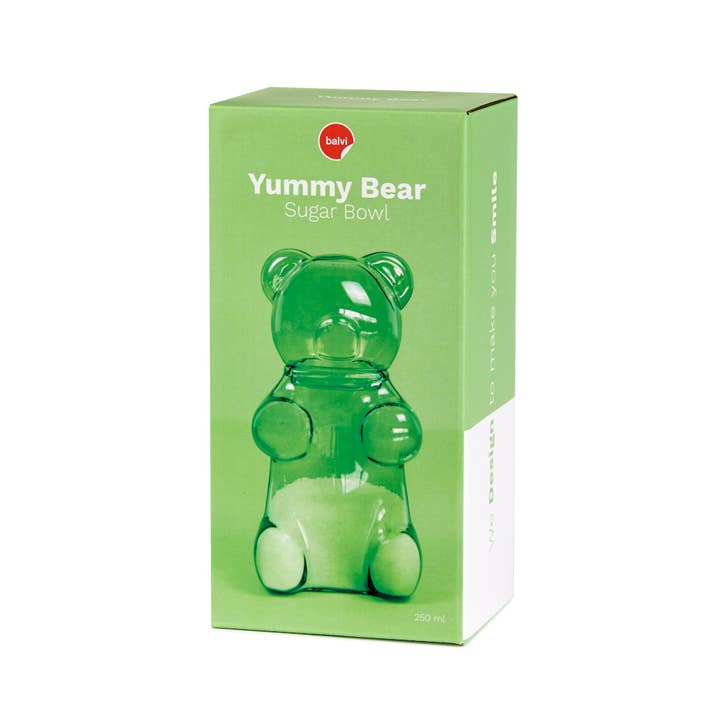 Balvi - Wholesale Jar - Sugar bowl, Yummy Bear, green, 250 ml, glass1