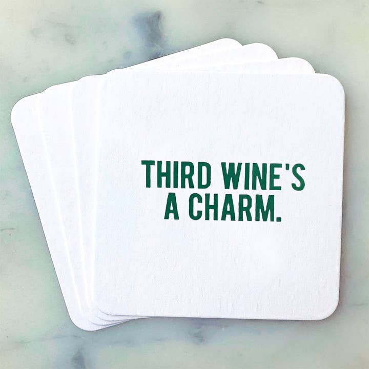 Sous-verres Third Wine's a Charm pour la vente par SippingTHIS