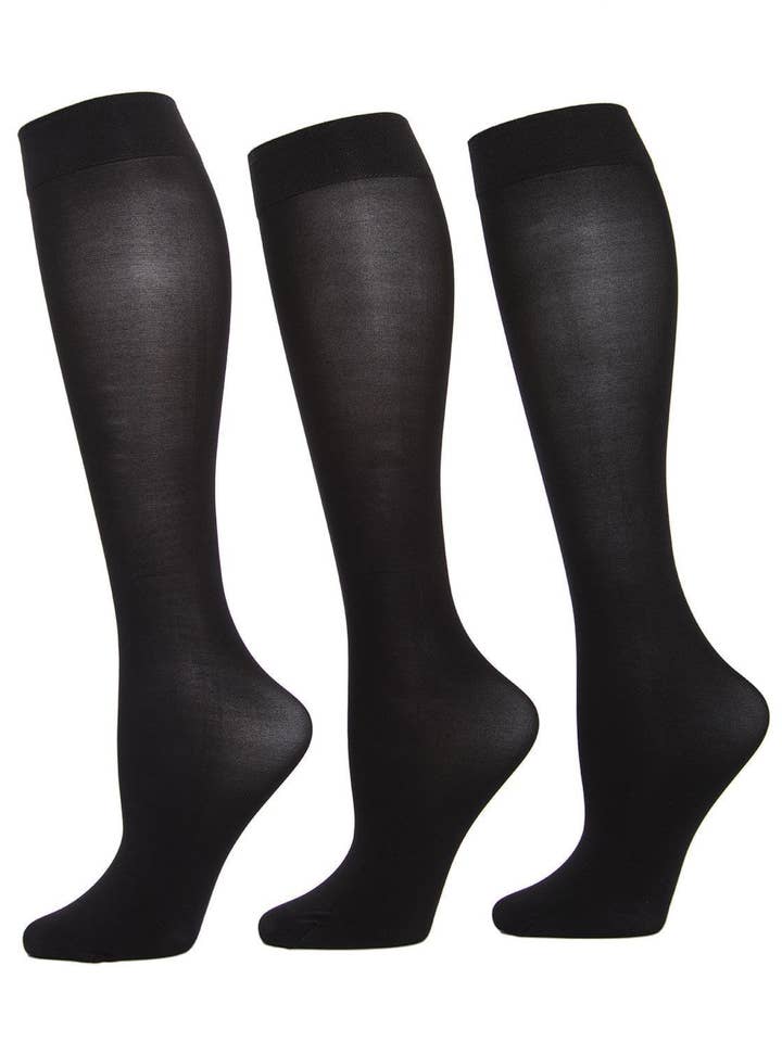 Solid Microfiber Trouser Socks 3 Pack for wholesale by Infinity Classics International Inc.