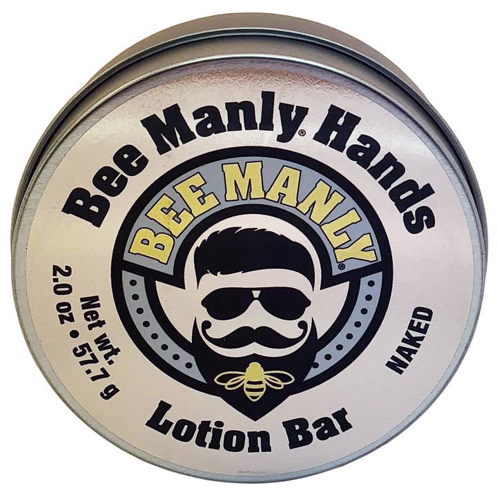 Honey House Naturals - Wholesale Solid Lotion - Bee Manly Hands Lotion Bar