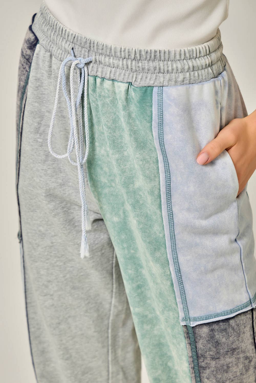 Mystree - Wholesale Pants - Women's - 61539 Color Blocked Track Pants15