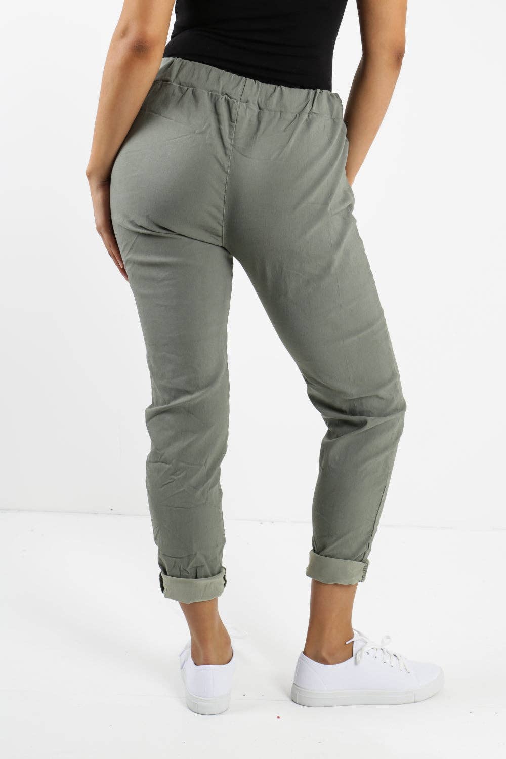 Miss Bold – Großhandel Hose – Damen – Einfarbige Zauberhose für Damen, italienisch, mehrfarbig39